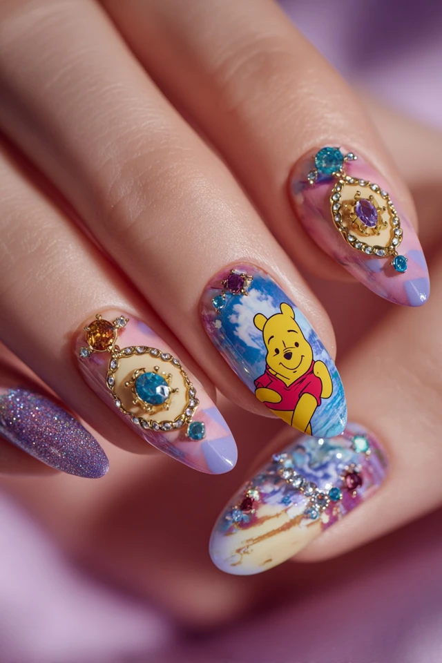 Iconic Winnie the Pooh Nails - photo 3