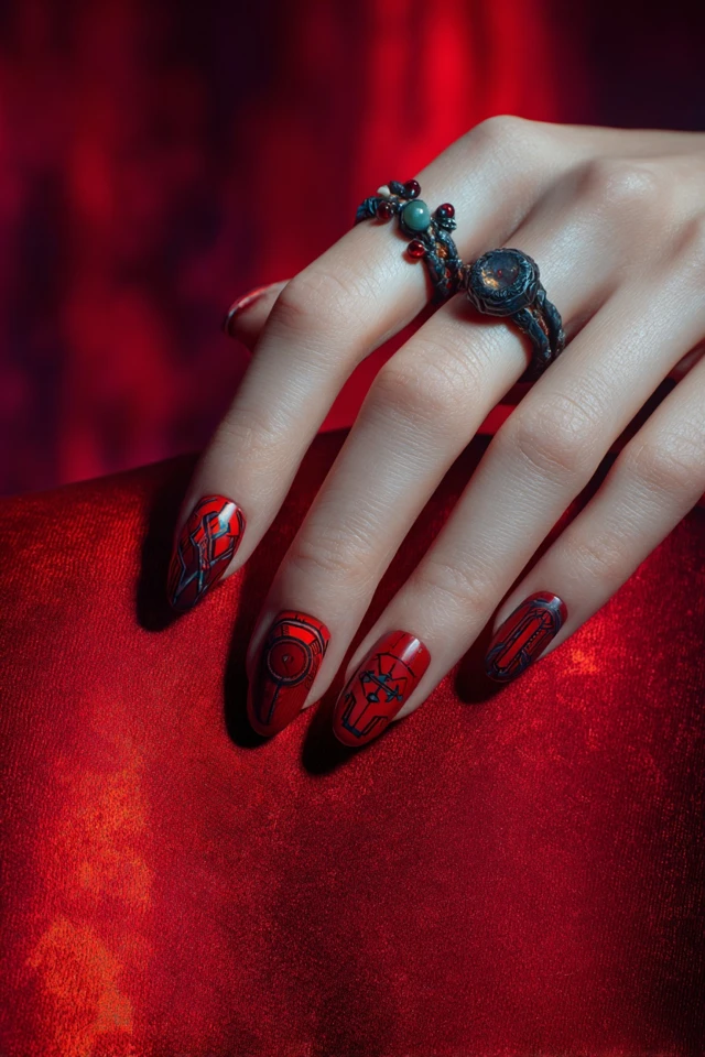 Luxe Gamora Nails - photo 4