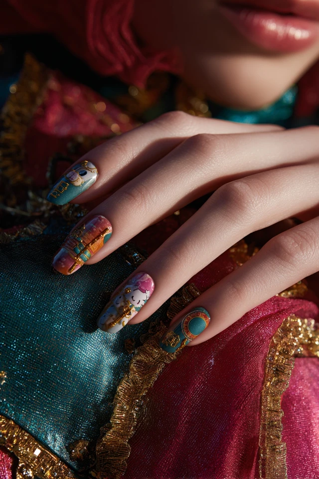 Kawaii Geralt of Rivia Nails - photo 4