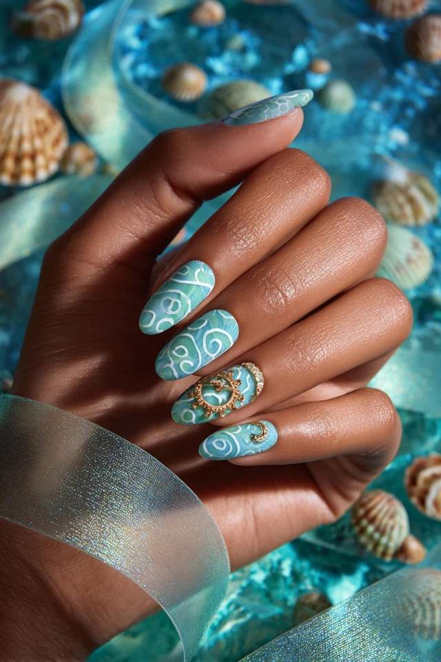 Retro Dory Nails - photo 4