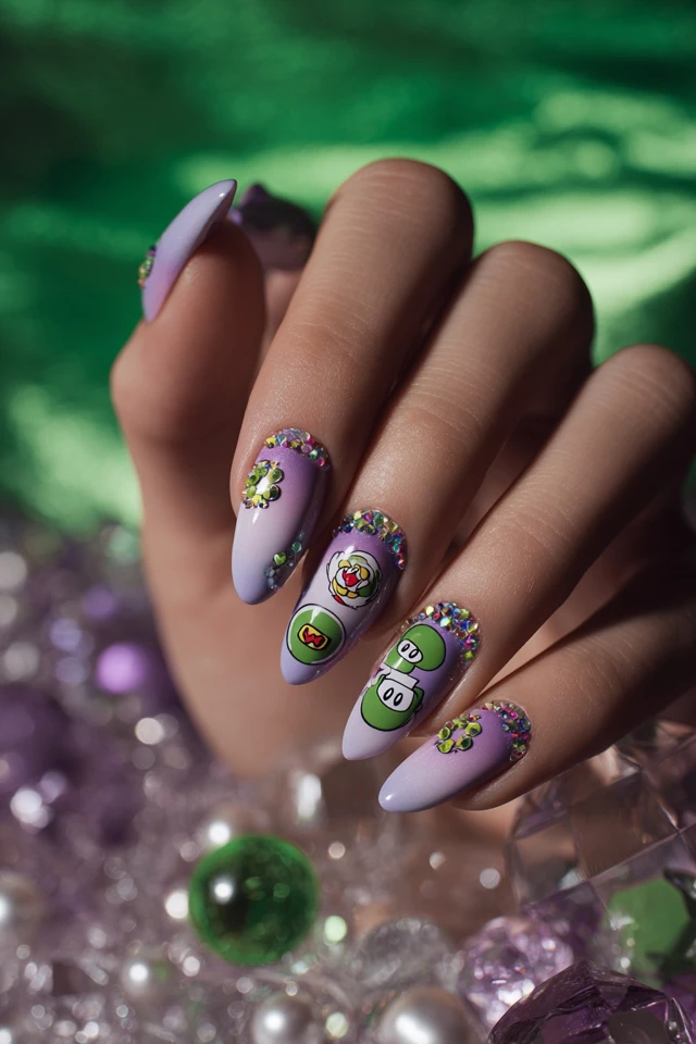 Kawaii Yoshi Nails - photo 3