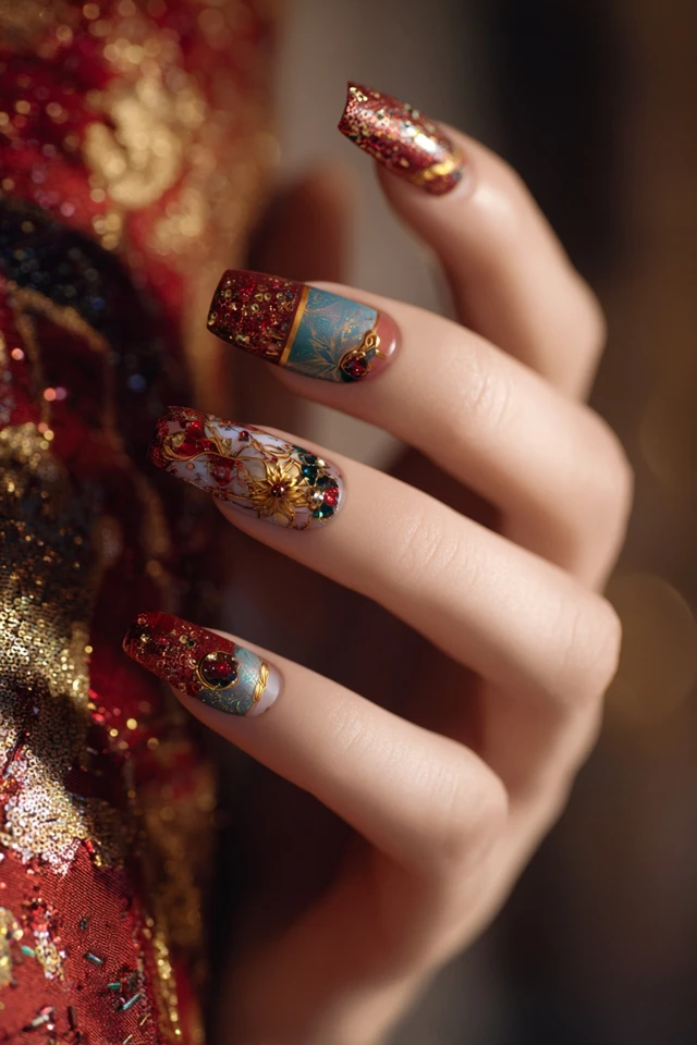 Luxe Wonder Woman Nails - photo 4