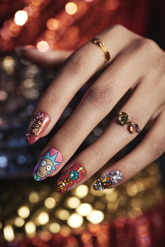Luxe Rick Sanchez Nails - photo 4