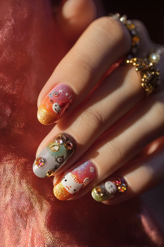 Vivid Totoro Nails - photo 4