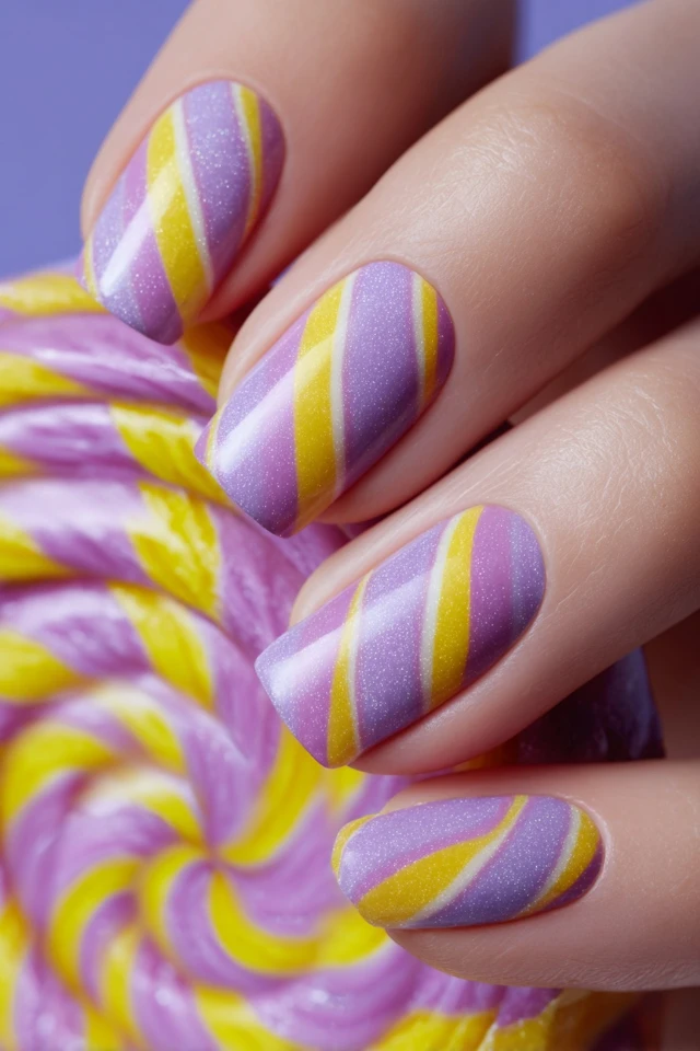 Lilac Lollipop Nails Extravaganza