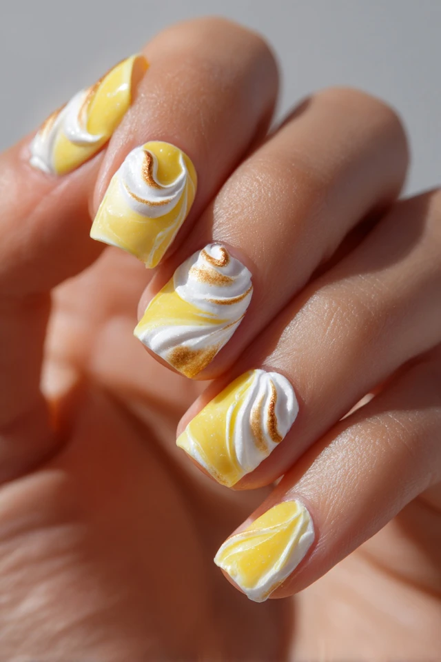 Lemon Meringue Nails Extravaganza - photo 4
