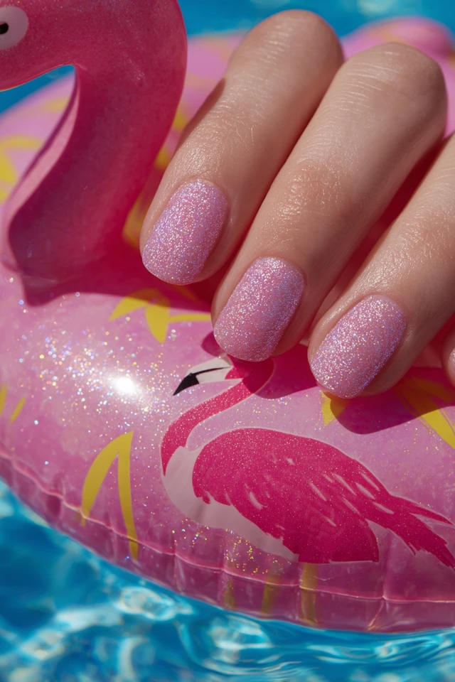 Fuzzy Flamingo Nails Extravaganza - photo 3