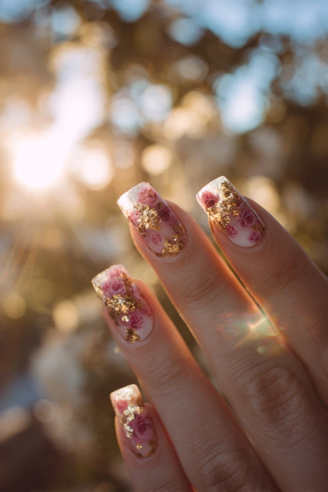 Flower Crown Nails Extravaganza