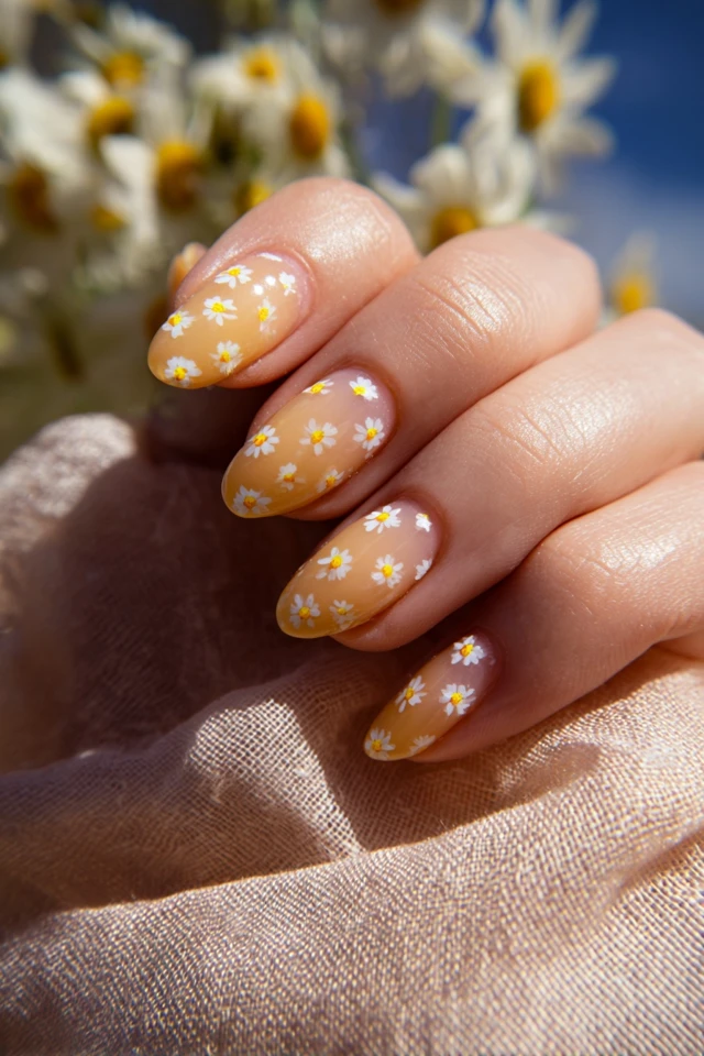 Daisy Puff Nails Extravaganza - photo 4