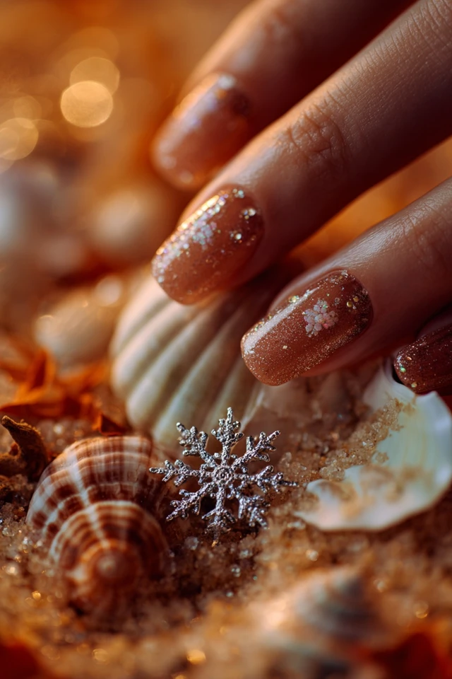 Cider Autumn Frost Nails - photo 3
