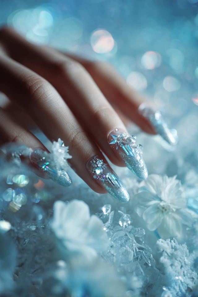 Crystal Winter Symphony Nails - photo 4