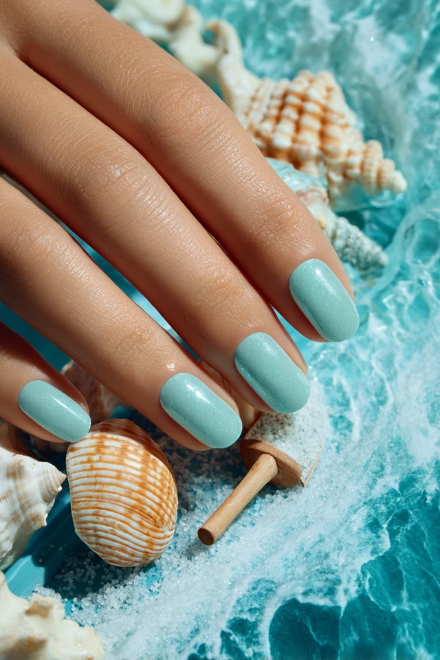 Mojito Summer Glow Nails - photo 4