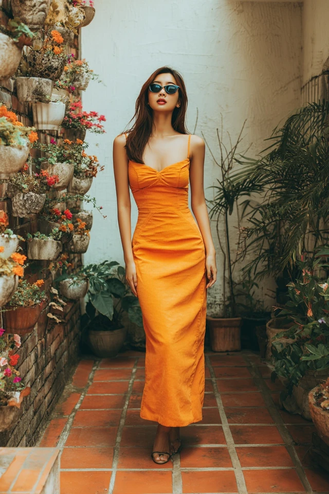 Romantic Corduroy Slip Dresses - photo 4