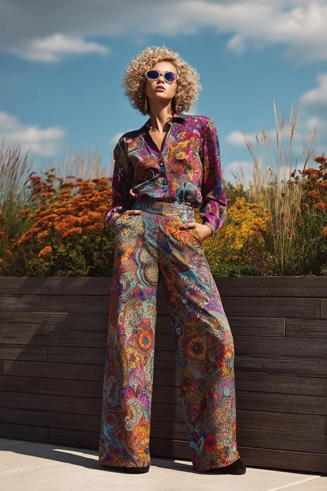 Grunge Fall Wide‑Leg Pants - photo 4