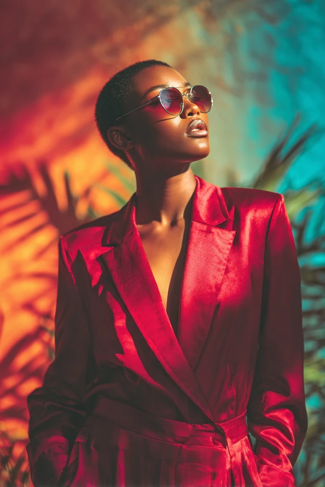Sporty Silk Oversized Blazers - photo 4