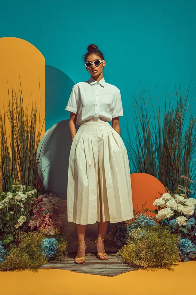 Preppy Festival Midi Skirts - photo 4