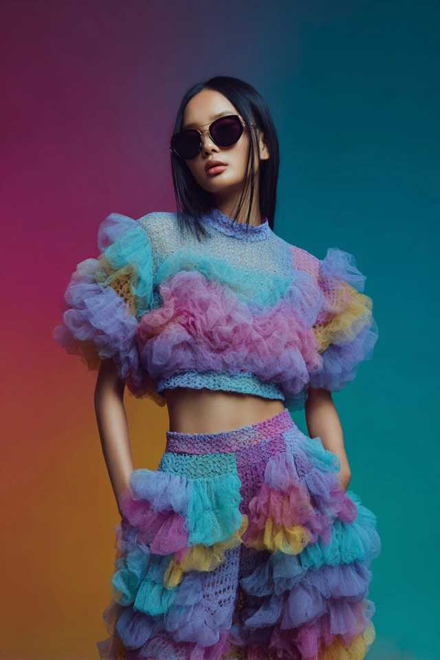 Chic Tulle Crochet Tops - photo 4