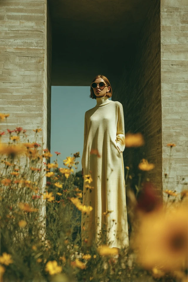 Cottagecore Knit Linen Dresses - photo 4