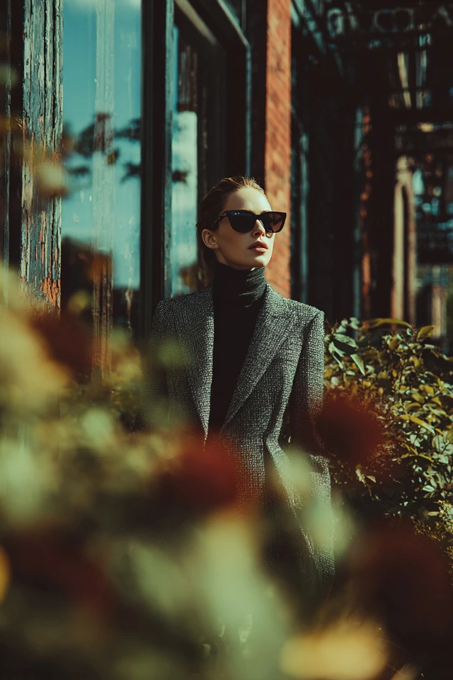 Alluring Velvetine Tweed Street Snapshot