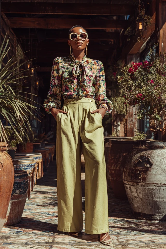 Coastal Cowgirl Holiday Wide‑Leg Pants - photo 4