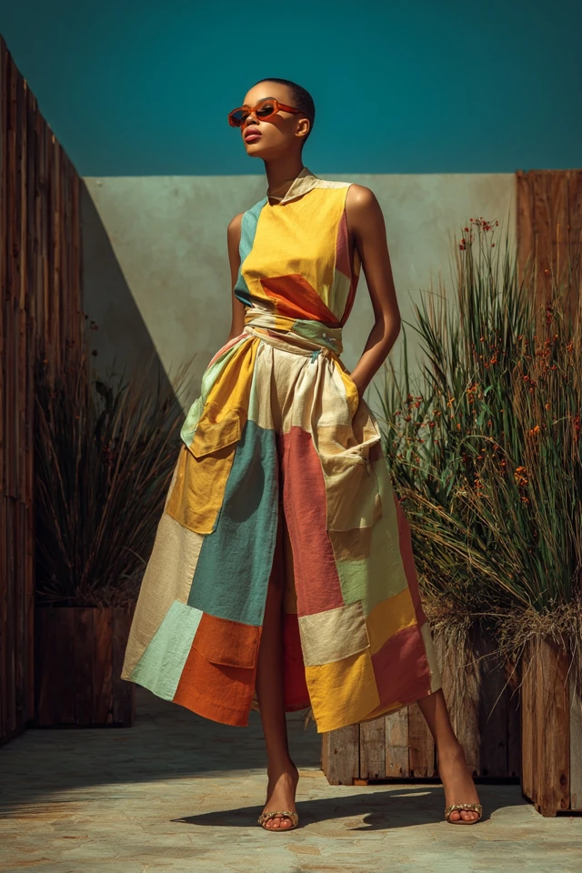 Barbiecore Linen Cargo Skirts - photo 4