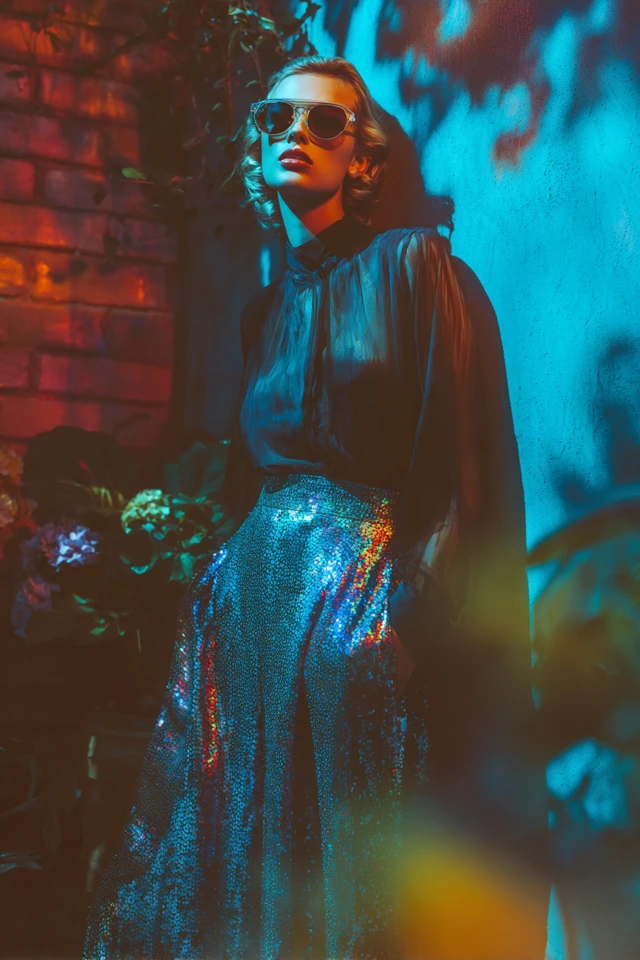 Modern Sequin Cargo Skirts - photo 4