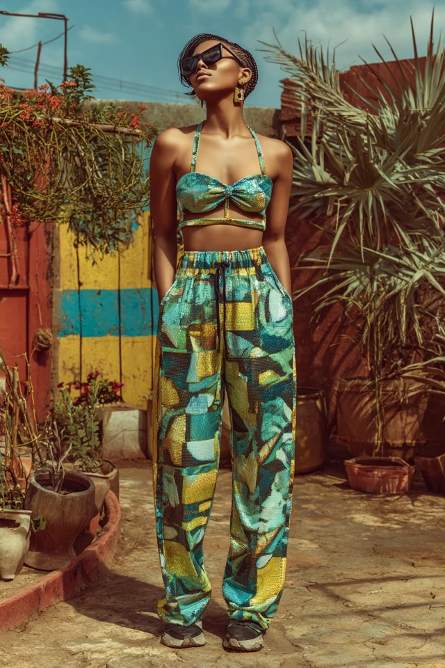 Romantic Sequin Athleisure Sets - photo 4
