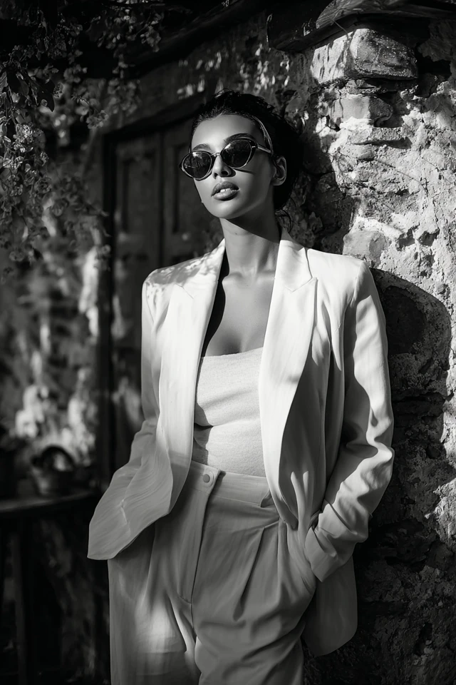 Bold Monochrome Neutrals Looks - photo 4