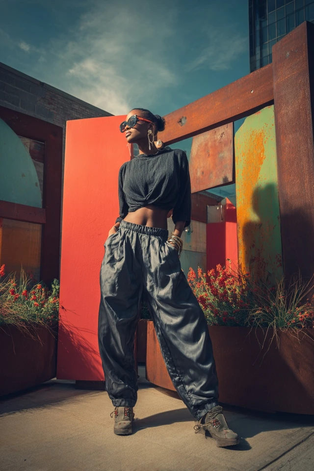 Modern Satin Mom Jeans - photo 4