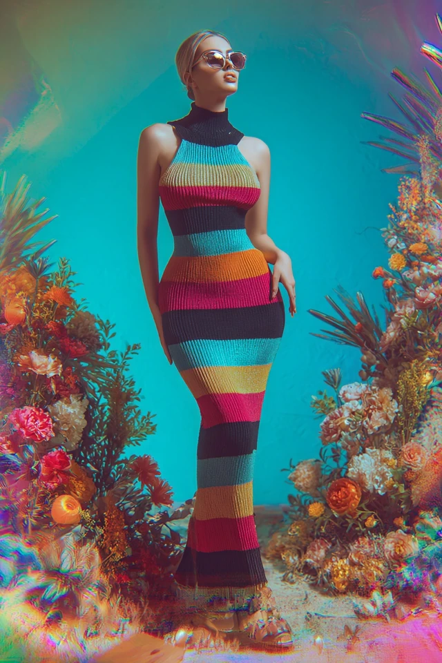 Dark Academia Knit Bodycon Dresses - photo 4