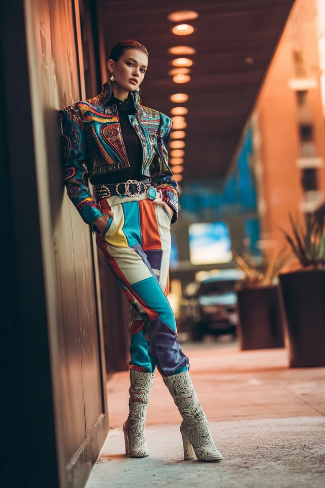 Chic Colorful Leather Jacket Seasonal Trends - photo 4