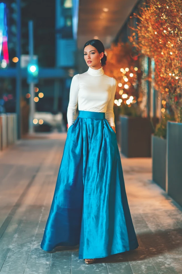 Winter Satin Skirt Seasonal Trends - photo 4