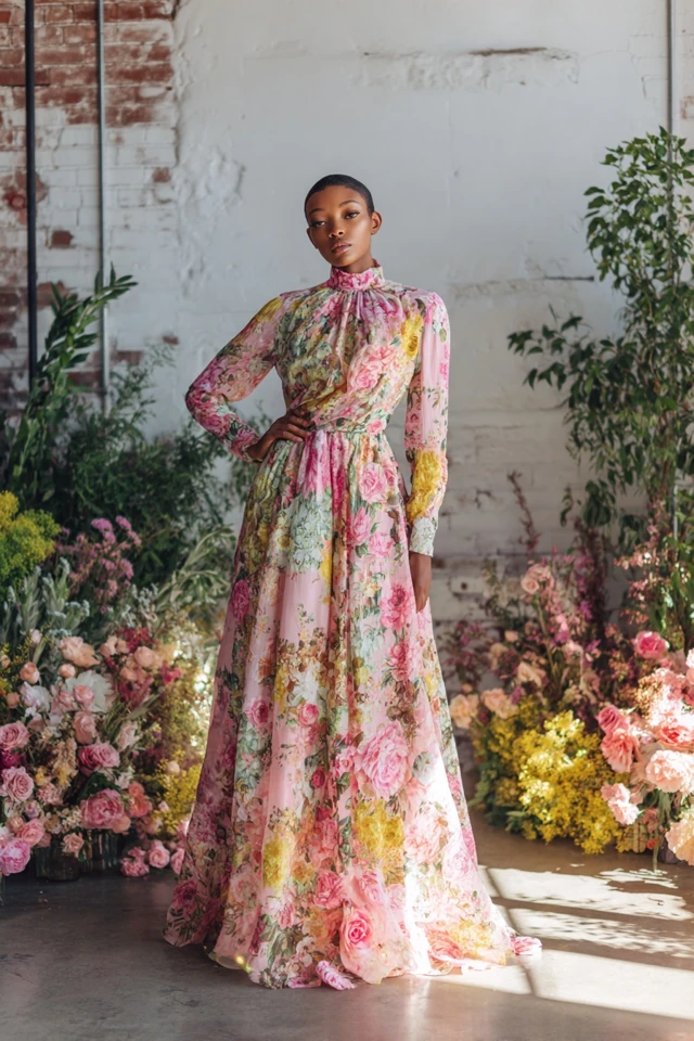 Statement Feminine Floral Dress Weather Style - photo 4
