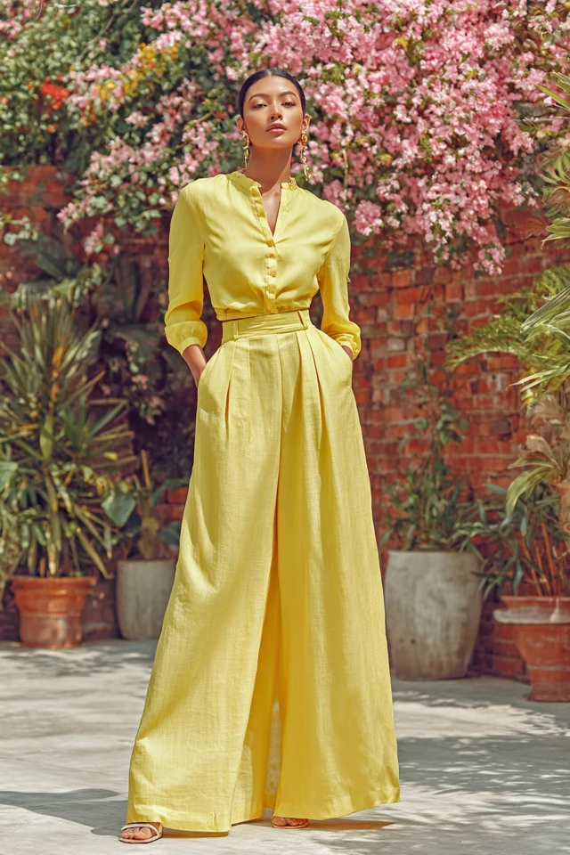 Essentials Glam Linen Pants Occasionwear - photo 8