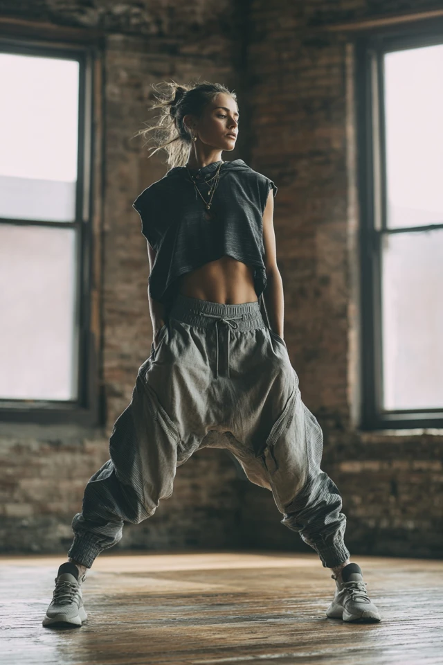 Staples Athleisure Linen Pants Style and Fit - photo 4