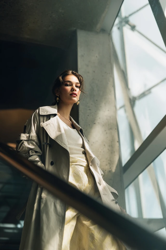Basics Business Casual Trench Coat Weather Style - photo 4