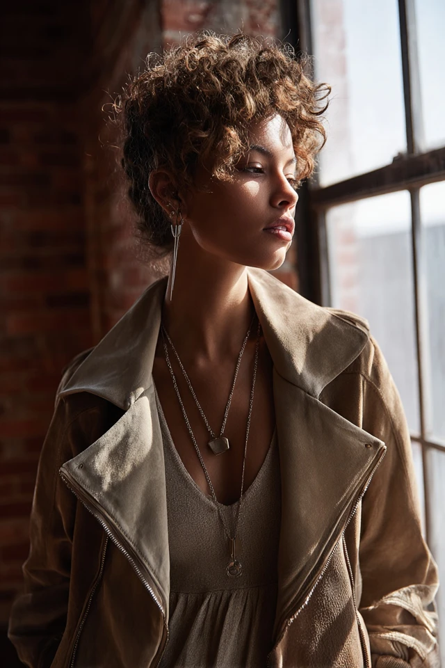 Palette Neutral Leather Jacket Wardrobe Basics - photo 4