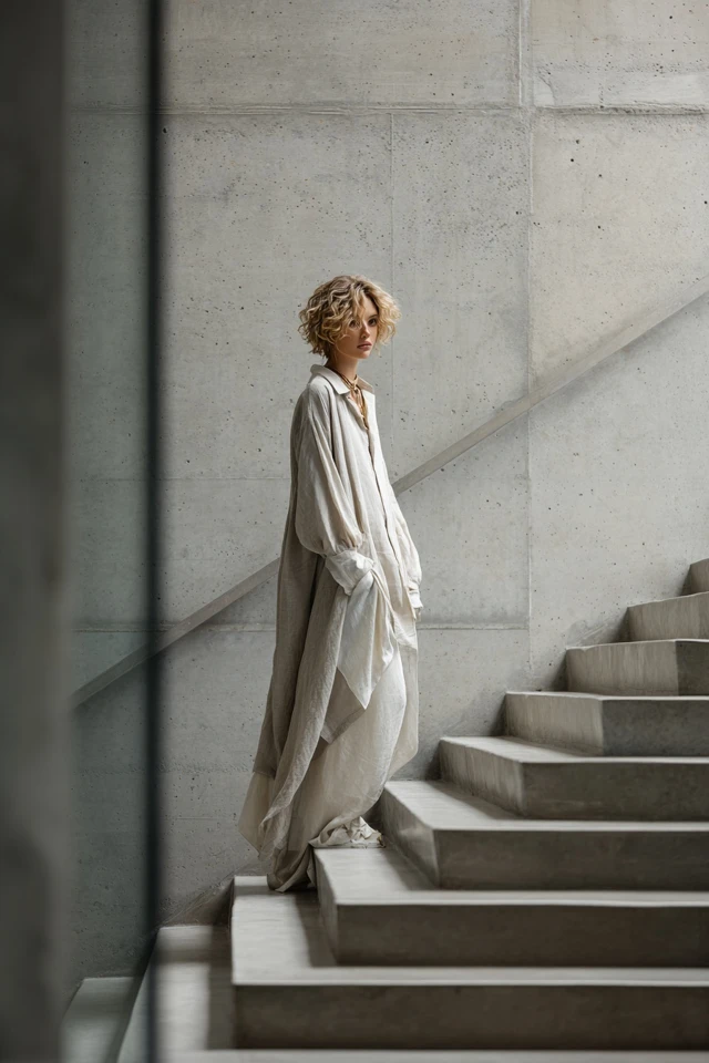Neutral Oversized Shirt Effortless - photo 4