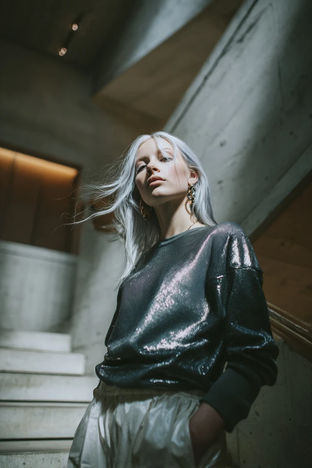 Basics Casual Sequin Top Weather Style - photo 4