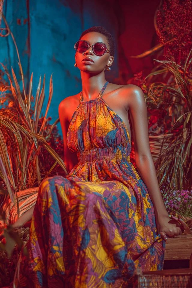 Earthy Vacation Linen Dresses