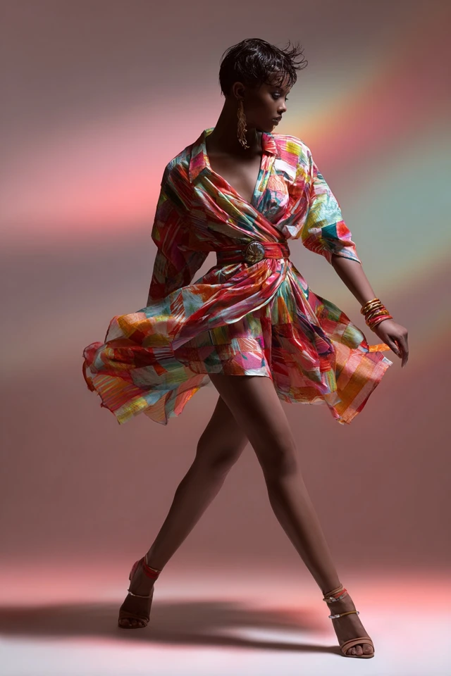 Colorful Wrap Dress Staples - photo 4
