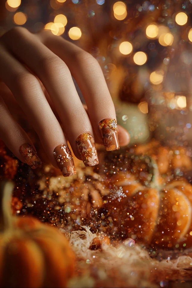 Foliage Fall Vibes Nails