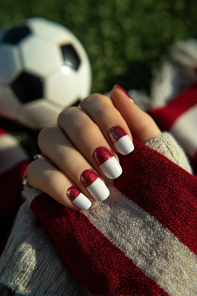Soccer Match Nails Inspiration