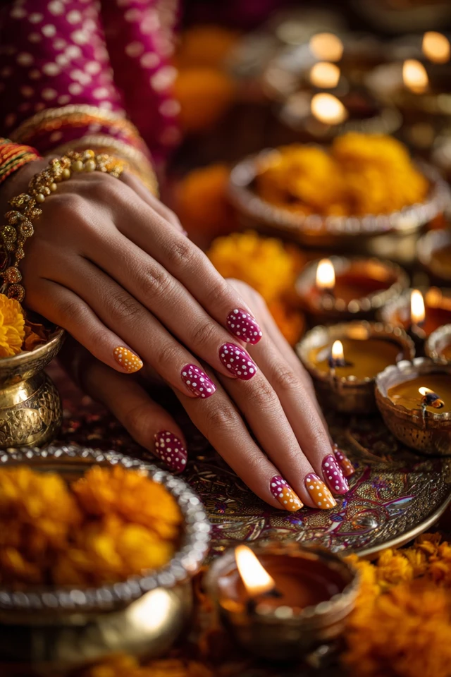 Diwali Celebration Nails Inspiration