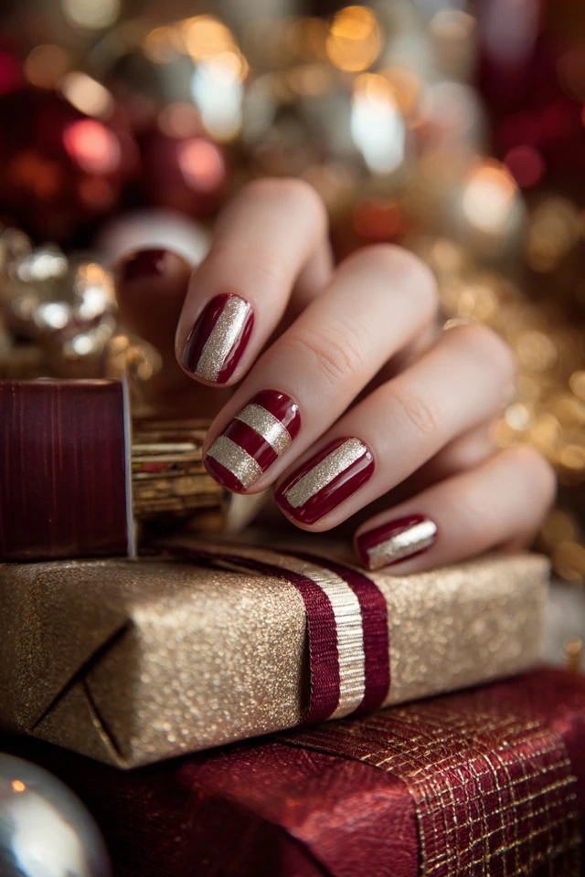 Holiday Shopping Nails Inspiration