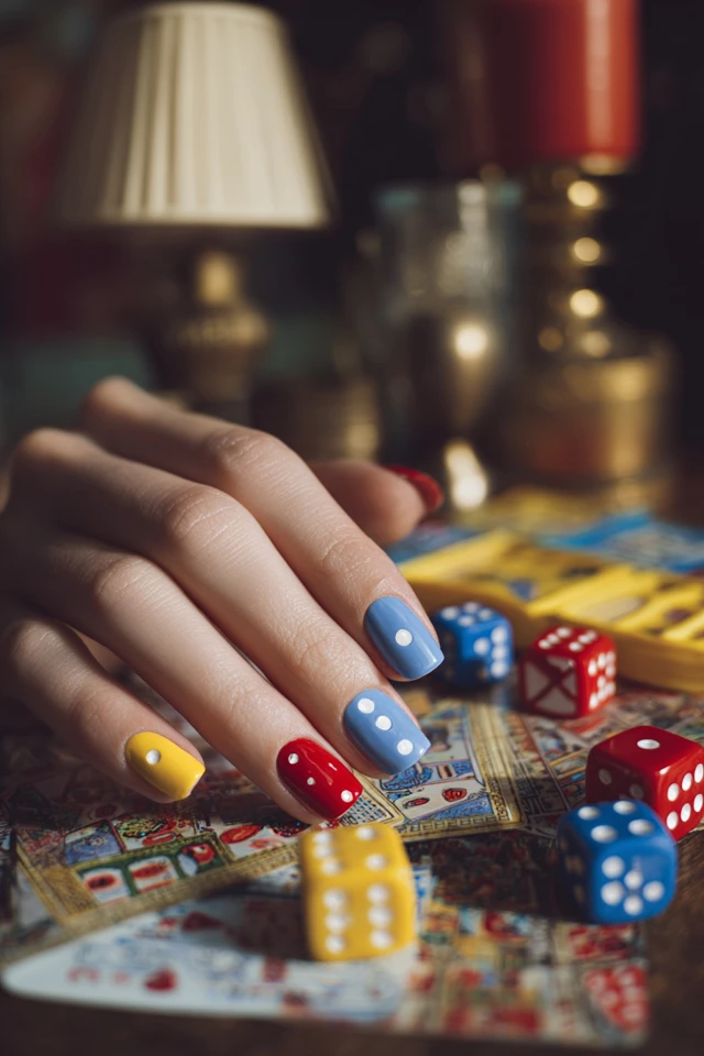 Game Night Nails Inspiration