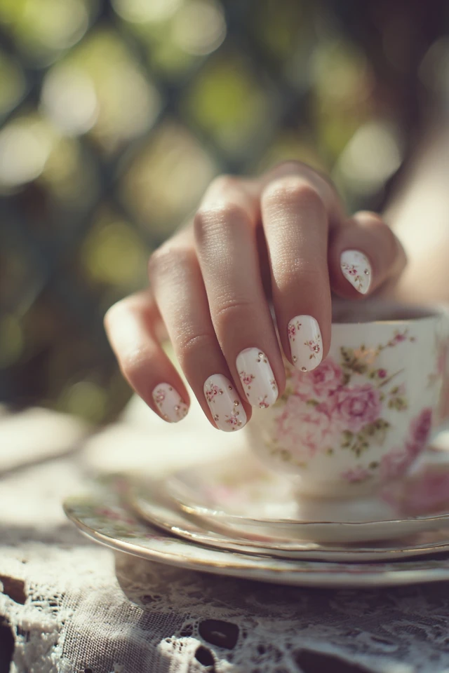 Tea Party Nails Inspiration