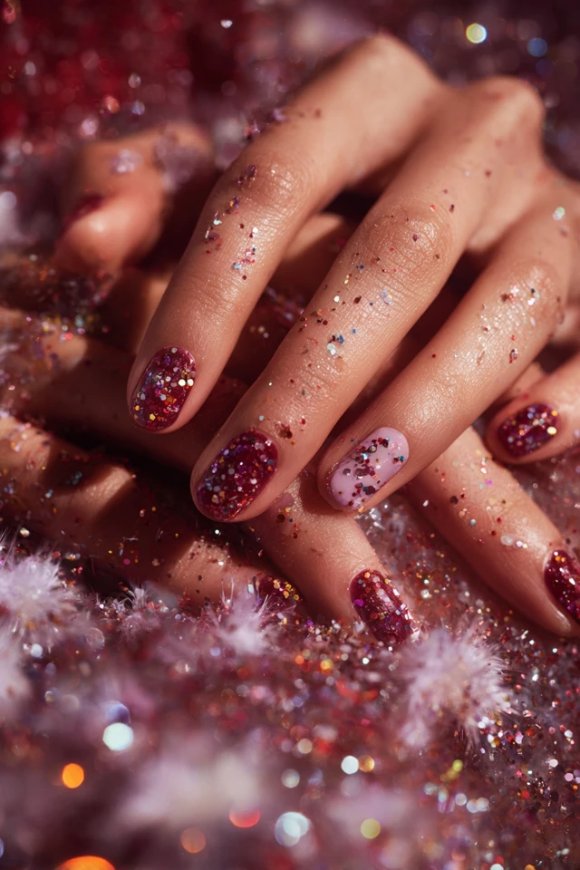 Bright Holi Nails