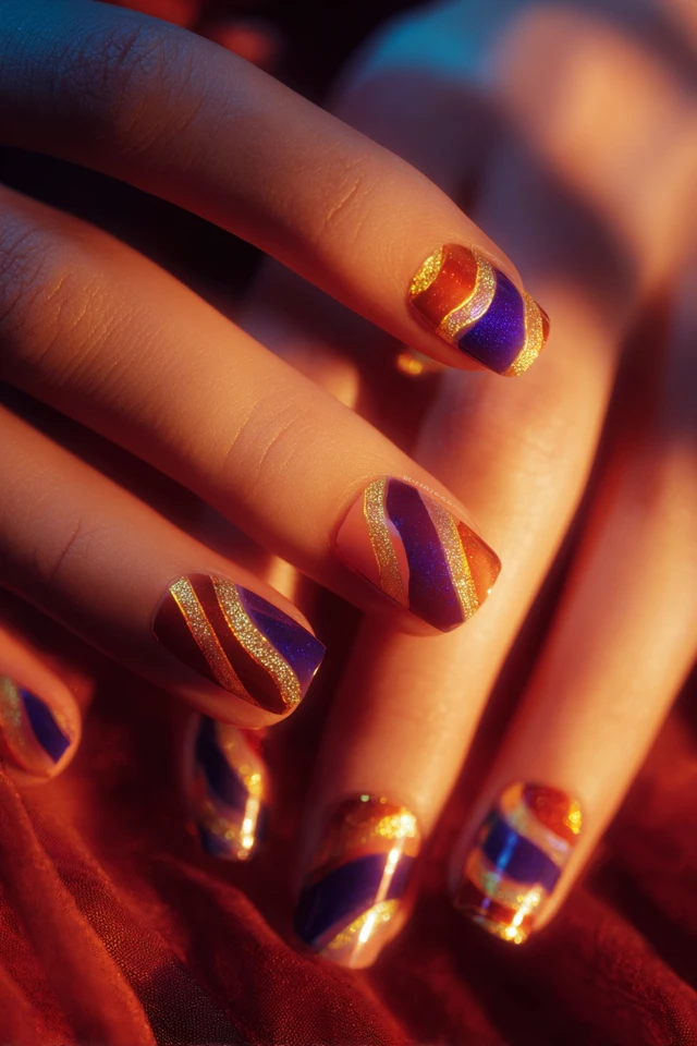 Signature Super Bowl Sunday Design Nails