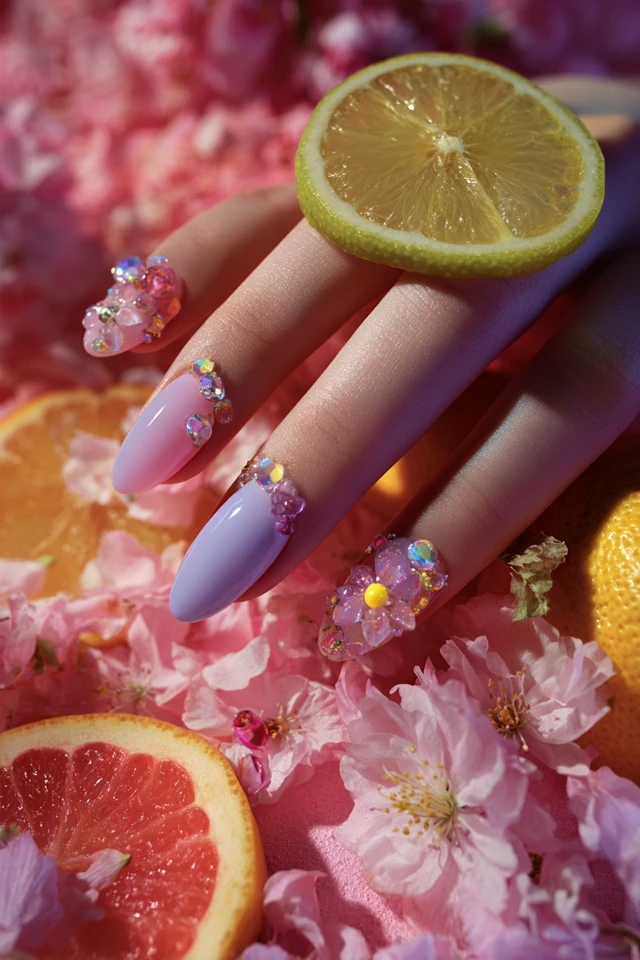 Petal Spring Charm Nails